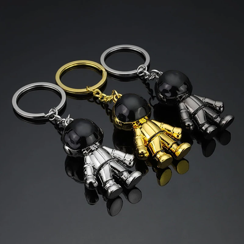 Mini Turbo Turbocharger Keychain Spinning Turbine Key Chain Ring Keyring