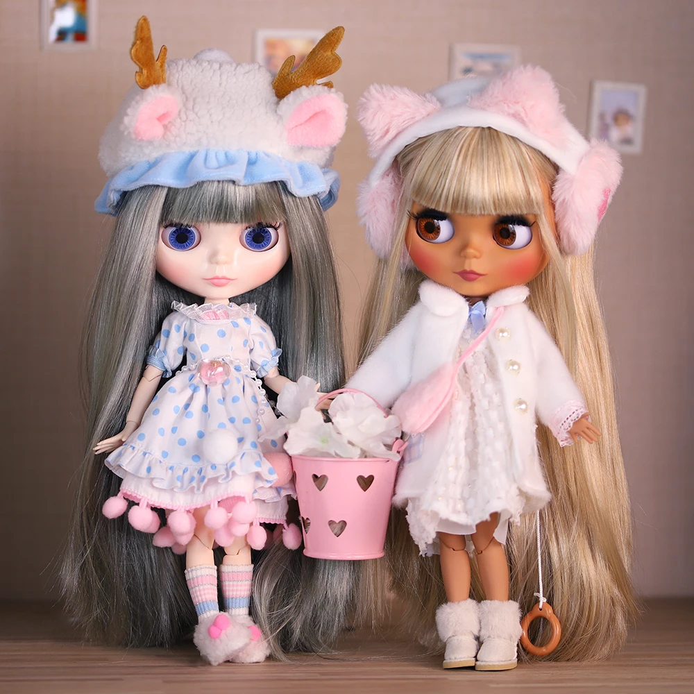 

Кукла Blythe ICY DBS с матовым лицом, Обнаженная кукла с красочными волосами и набор кукол, шарнирное тело, подарок для мальчика и девочки