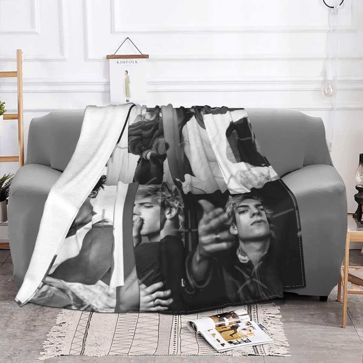 Ross Lynch Collage 1 Home Knee Blanket Winter Blankets Home And Decoration Throw Blanket