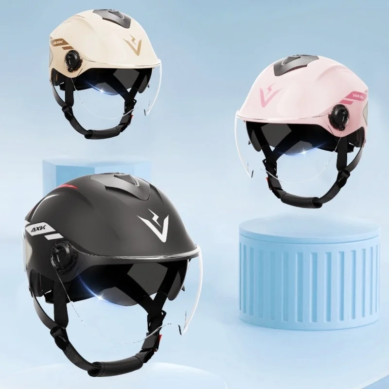 Helmet Electric Car Battery Motorcycle Helmet Summer Sunscreen Light Men and Women Universal Cute Hard Hat