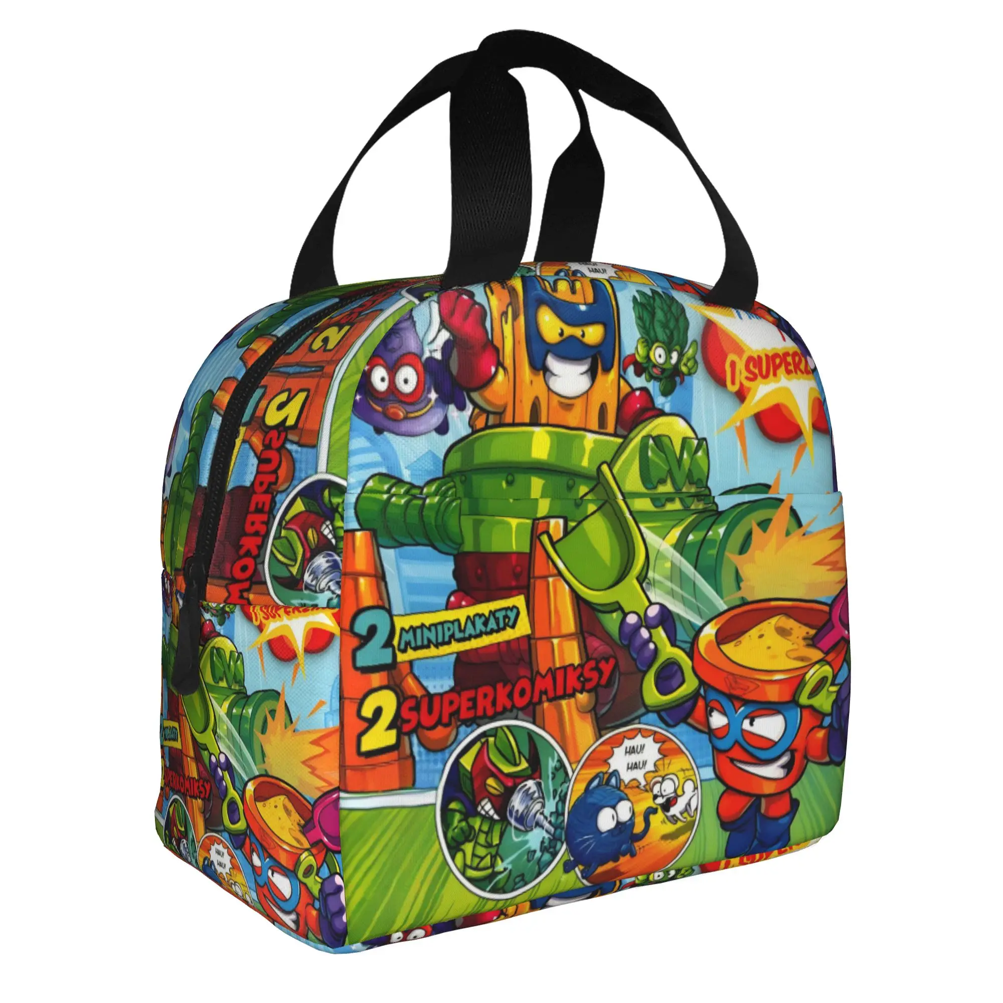 Supers Zingses Insulated Lunch Tote Bag for Women Adventure Action Cartoon Game Resuable Cooler Thermal Food Lunch Box School