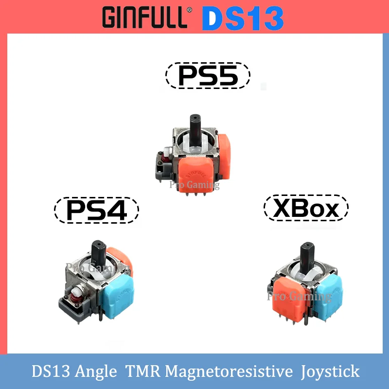 

DS13-MAX Угол TMR Магниторезистивный джойстик для PS5 для контроллера PS4 для Xbox Series X/S 3D аналоговый сенсорный модуль Stick
