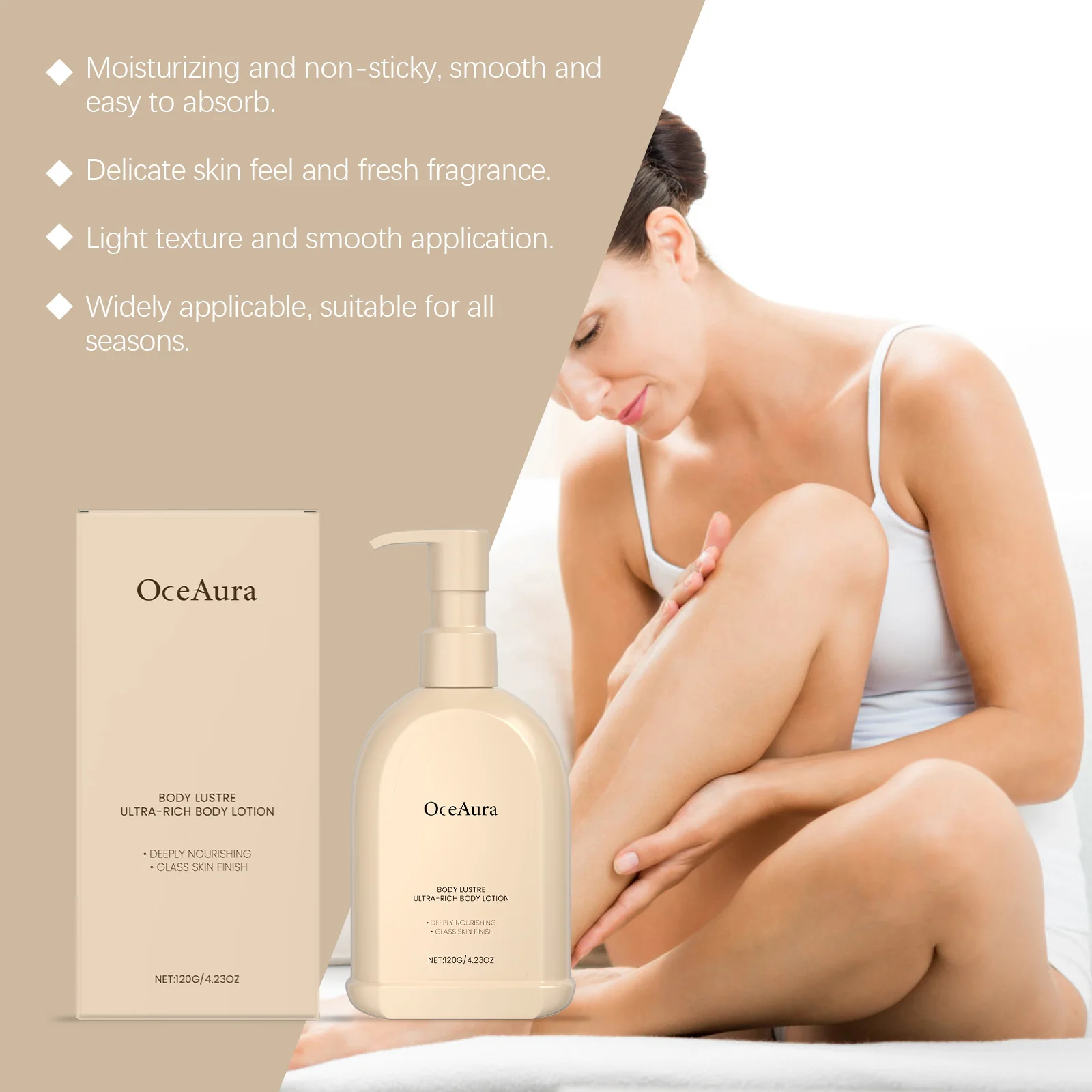 

Whitening Body Lotion Lighten Dull Reduce Pigmentation Delay Aging Smooth Fine Lines Nourishing Tender Skin Rejuvenating Cream