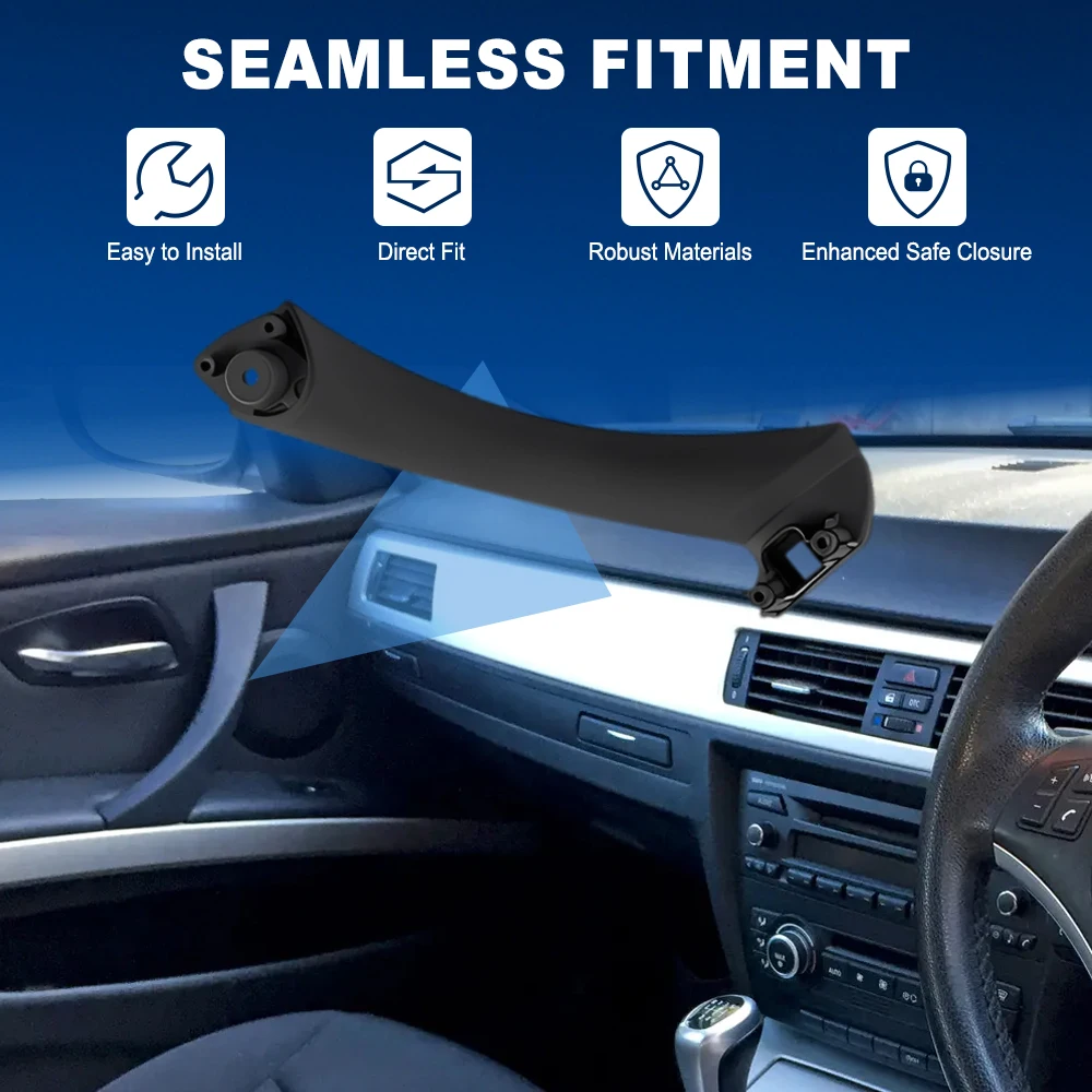

Car Inner Handle Bracket Interior Door Panel Pull Trim Cover Left Right for BMW 3 Series E90 E91 320 321 322 323 324 325