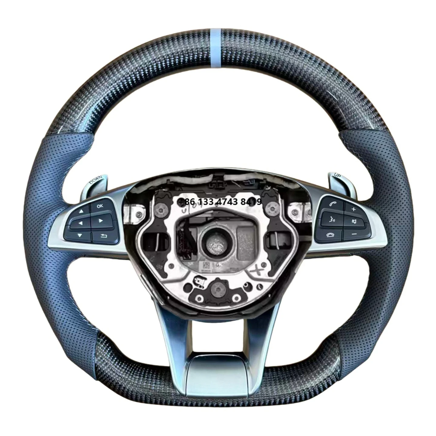 

Carbon fiber steering wheel for W177 W176 W204 W205 W206 W212 W222 W463 W464 W205 W44 W204 W218 E63 C63
