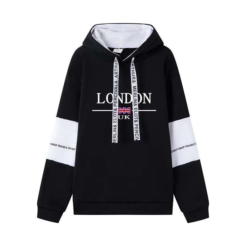 Молодежный повседневный мужской спортивный костюм, Лидер продаж, цельный свитшот с капюшоном и принтом, брюки, спортивная мужская одежда для бега на открытом воздухе, уличная одежда