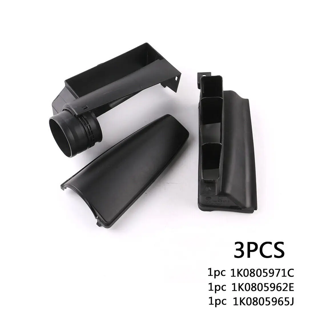

3pcs Car Air Intake Guide Inlet Duct Cover Assembly For VW Golf Jetta Mk5 Mk6 Audi A3 OEM1K0805971C Car Accessories