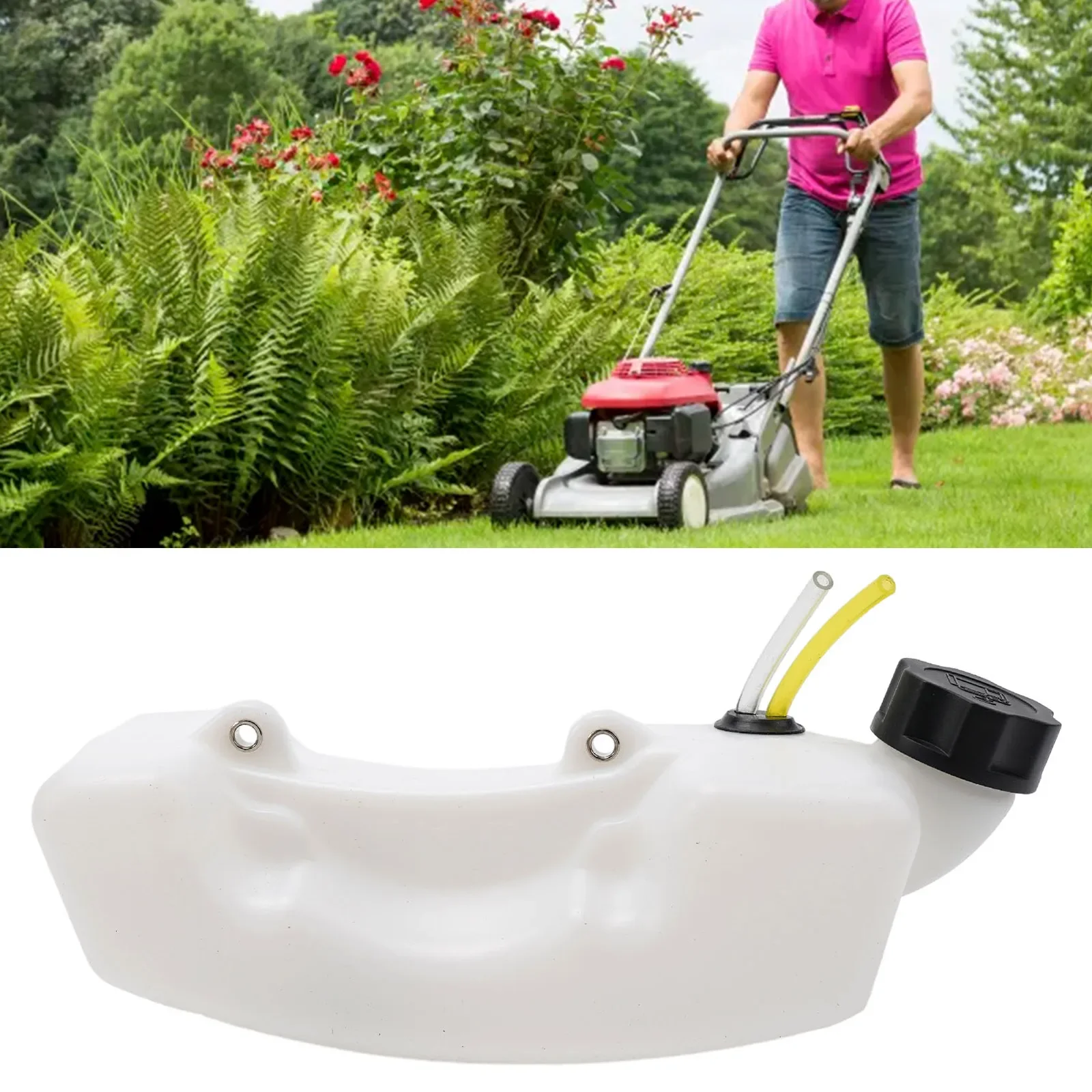 Tanque de combustível de substituição para cortador de grama de jardim 22*10*6cm para 43cc 49cc 52cc 55cc cortador de escova equipamento elétrico tanque de combustível de paisagem