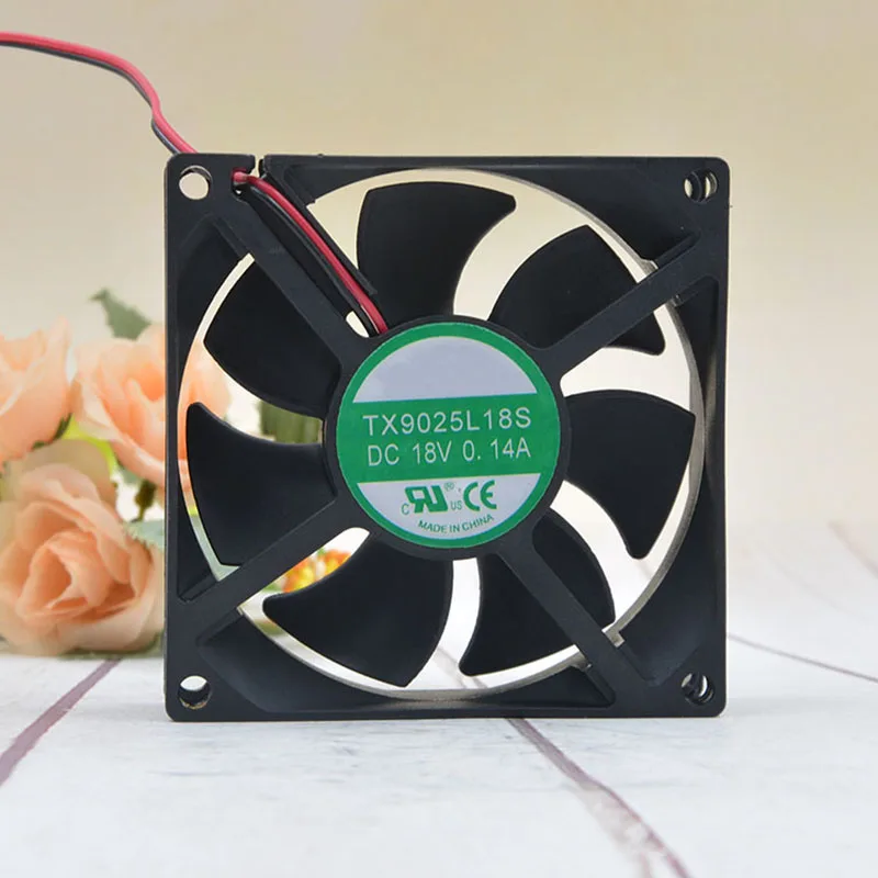 

1PC New For Tianxuan TX9025L18S DC18V 0.14A 9CM 9025 90mm Cooling Fan 2pin