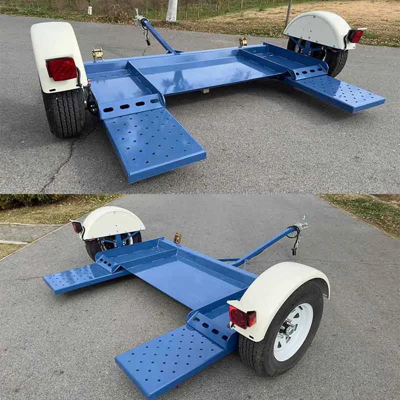 

Car Dolly Trailer Car Tow Dolly With Led Lights Aluminum Wheels With Radial