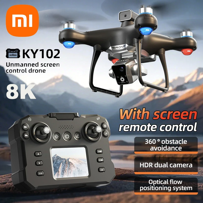 

Xiaomi Y102 With Screen Remote Control Drone Aerial Vehicle High-definition 8k Aerial Photography Remote Control Aircraft