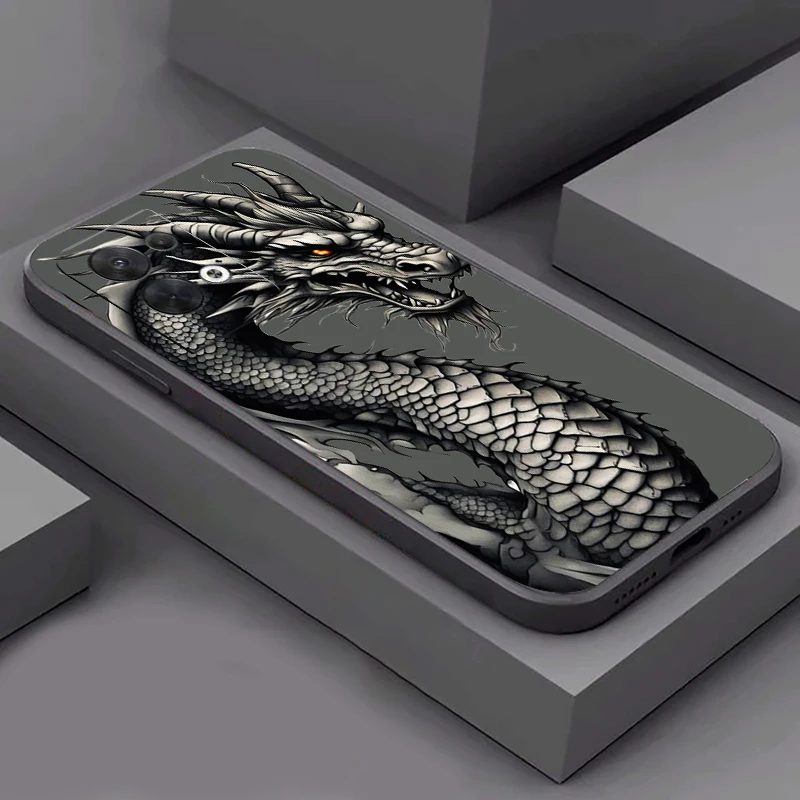 Chinese Divine Dragon Phone Case For OPPO Find X6 X5 X3 Pro Lite Neo OPPO Reno 9 8 7 Pro Lite 8T 8Z 7Z 5G