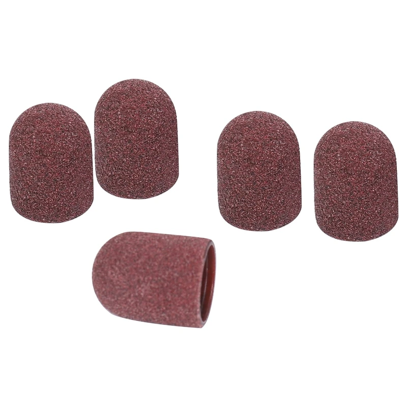 50 Stuks Schuurbanden Blokdoppen Zonder Grip 80 120 180 13X19Mm Schuurkap Manicure Pedicure Elektrische Nagelboor