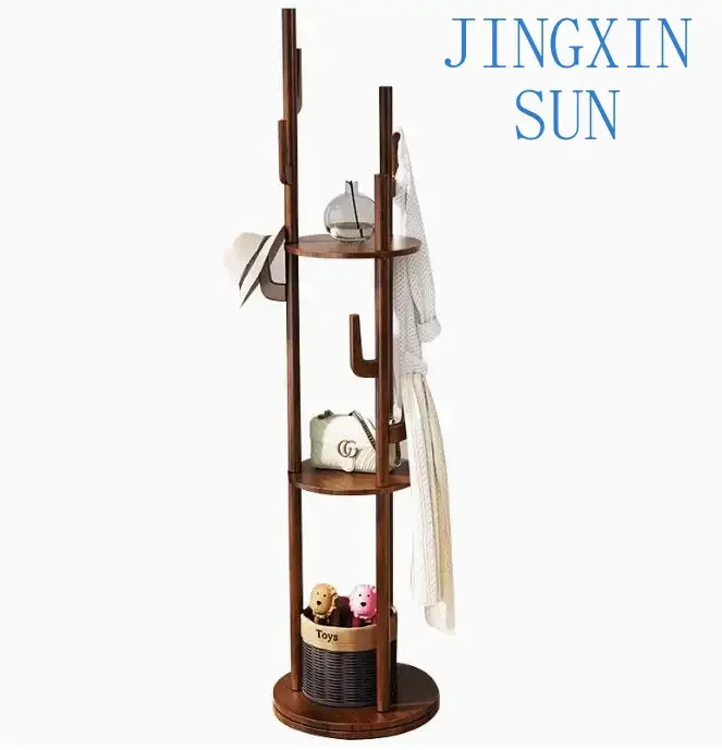 Clothes Hanger Single Hallstand  luxury home decor  Solid Wood Hanger Floor Bedroom Simple