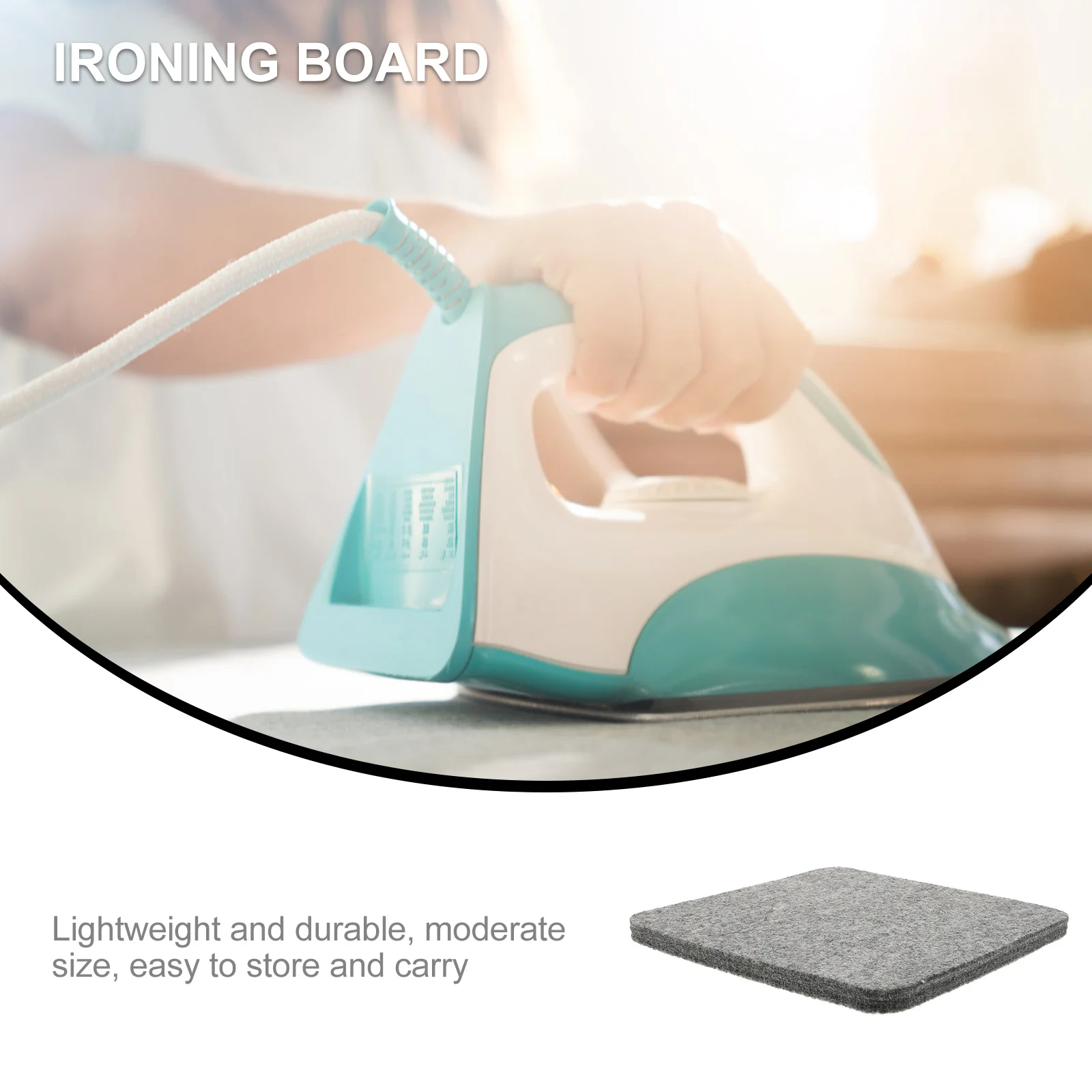 

Portable Wool Felt Ironing Pad Pressing Mat for Clothes Lightweight Ironing Cushion Hand Sewing Tool Pressing Mat