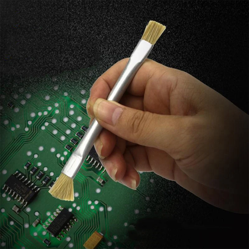 A48R-Anti-Static Brush ESD Safe Motherboard Cleaning Tools ESD Safety Brush For Mobile Phone PCB Electronic Repair Tools