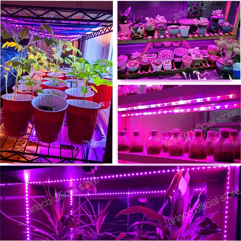 1 roll DC5V Full Spectrum Growing Plants Flower Strip SMD2835 USB Interface Suitable for Indoor Seeds Seedling Germination