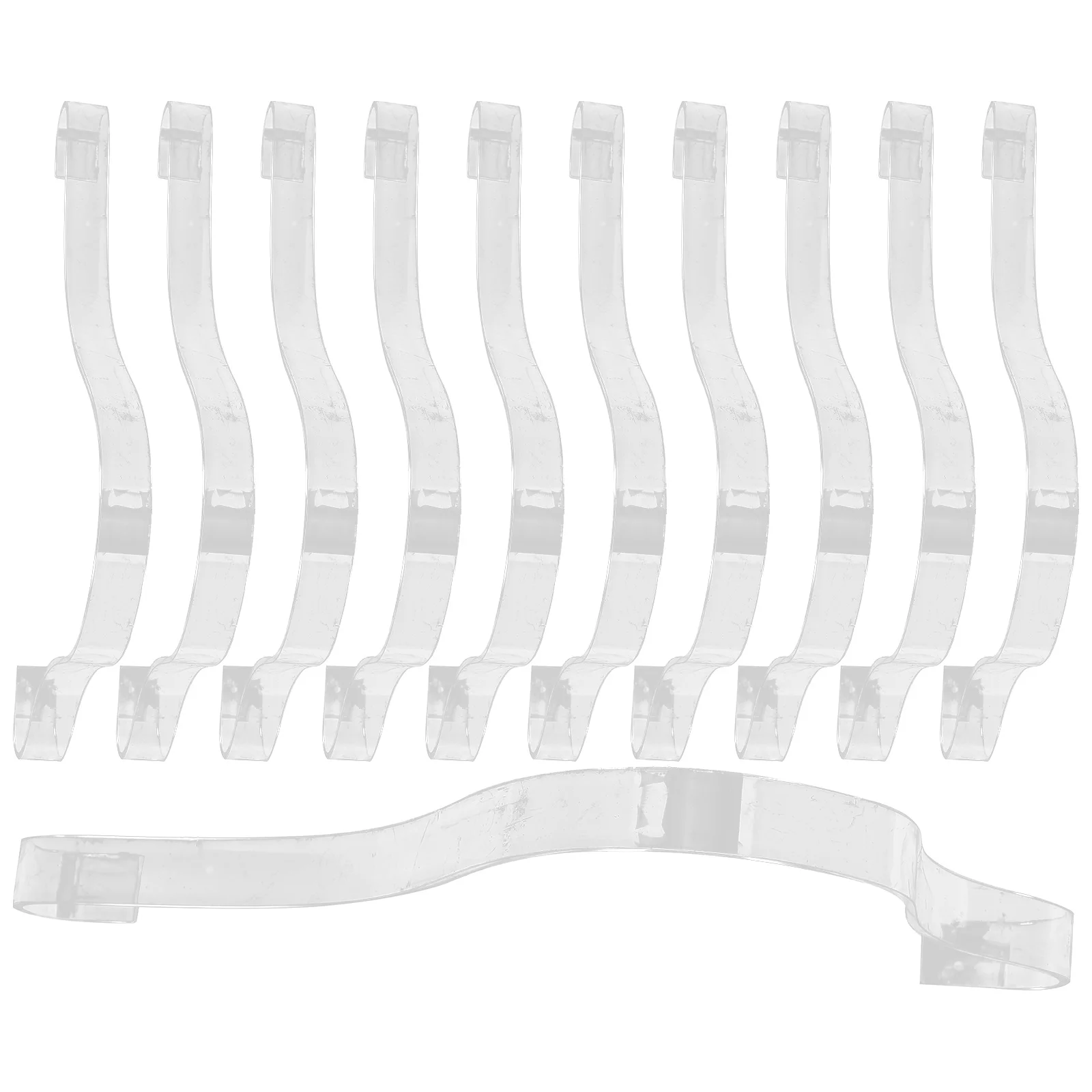 10 Pcs Clear Shoe Tray Display Stand Sandals for Women Dressy Support Holder Acrylic Women's