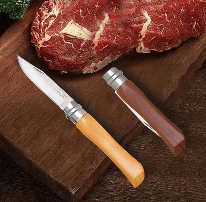 Cuchillo pelador plegable de acero inoxidable para frutas y verduras, herramienta de cocina afilada para el hogar