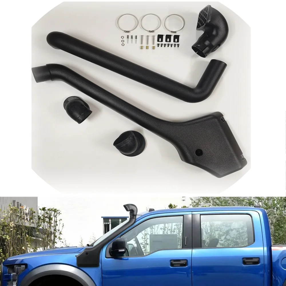 

DUKE4WD 4X4 Car Accessories Snorkel Kit Air Intake for Ford Raptor F150 2015-2017 Diesel Model Matte Black Engine Airflow system