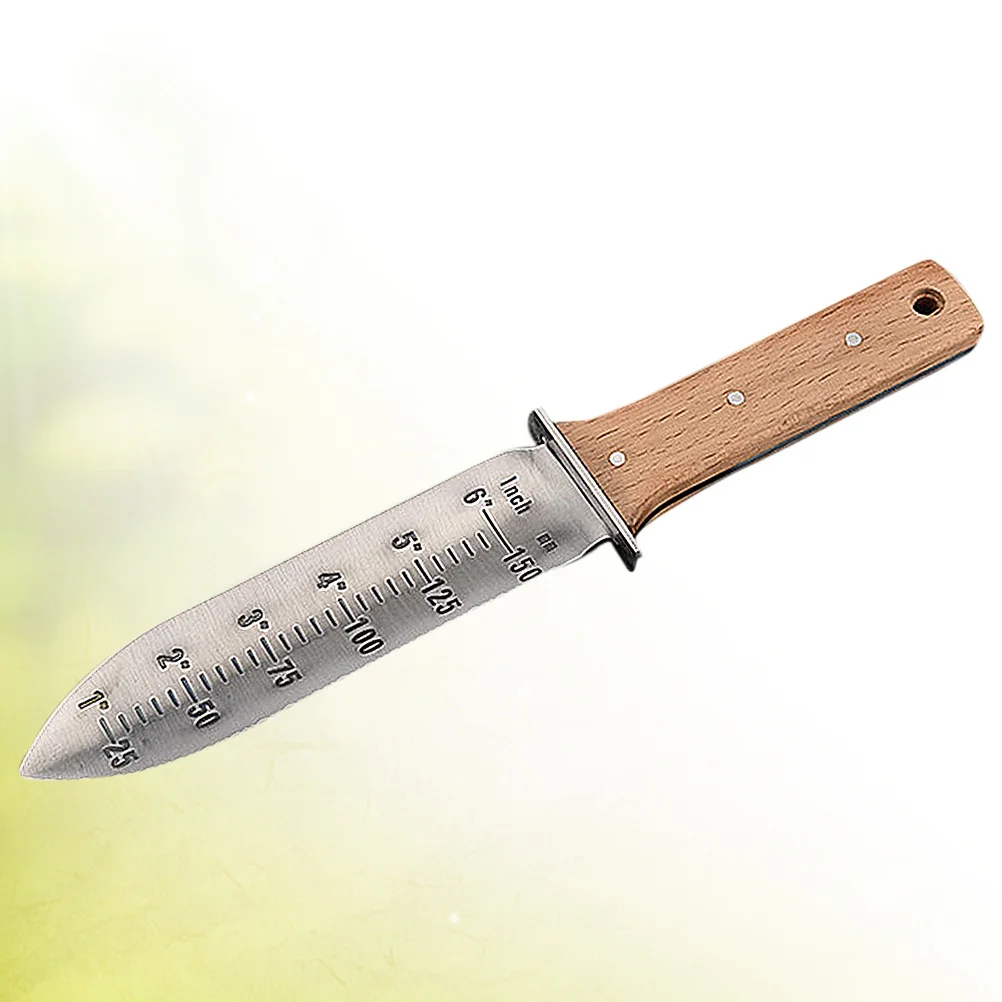 أداة حفار البستنة مجرفة حديدية محمولة مقبض مريح مجرفة صغيرة مقاومة للصدأ لحمي البونساي الأبيض #3