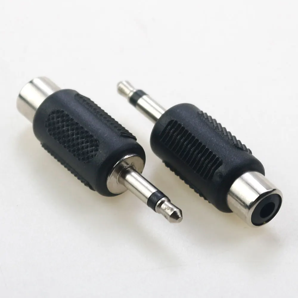 2 Piece 3.5 mm Jack Stereo Male To 2 RCA Plug Female Adapter Y Splitter RCA Audio Adapter Connector 3.5mm Audio Cable Converter