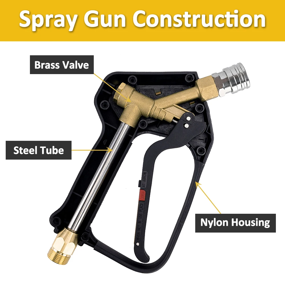 Pressure Washer Water Swivel Gun for Car Cleaning Hose Connector For Karcher Nilfisk Parkside Bosch Quick Connector