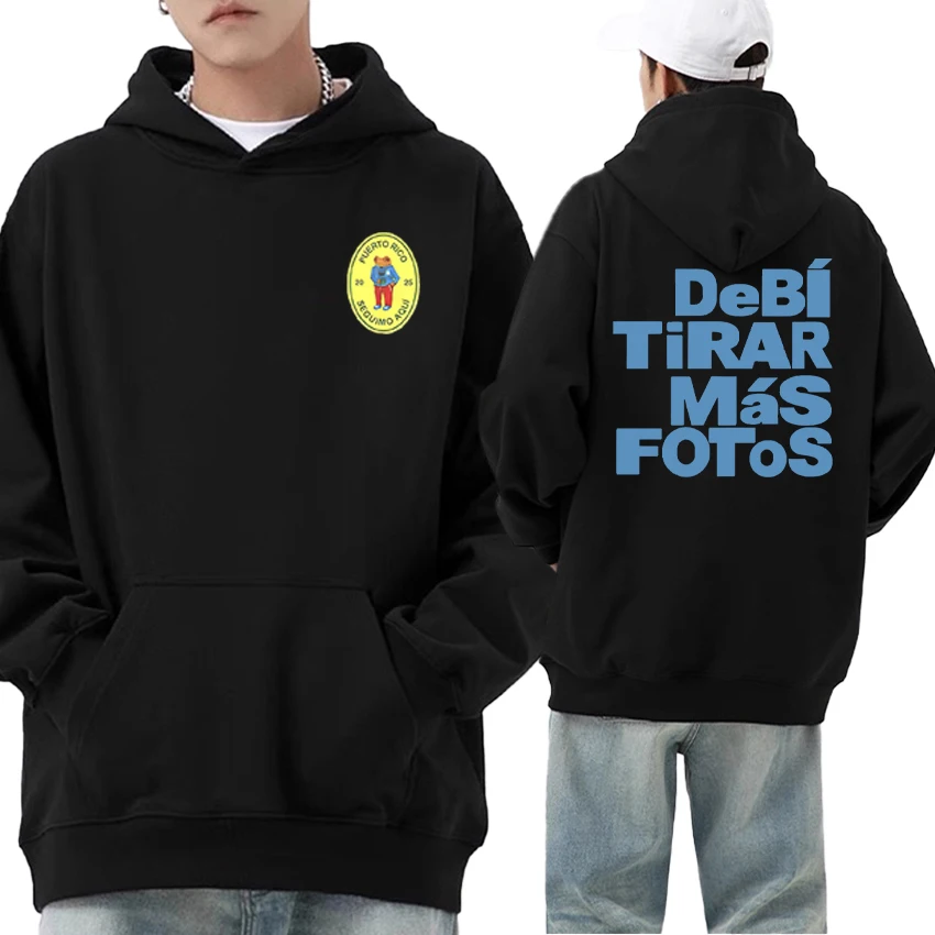 

DTMF Debí Tirar Más Fotos New Album Loose Hoodies Bad Bunny Singer Autumn Winter Sweatshirts Men Women Fleece Pullovers Unisex