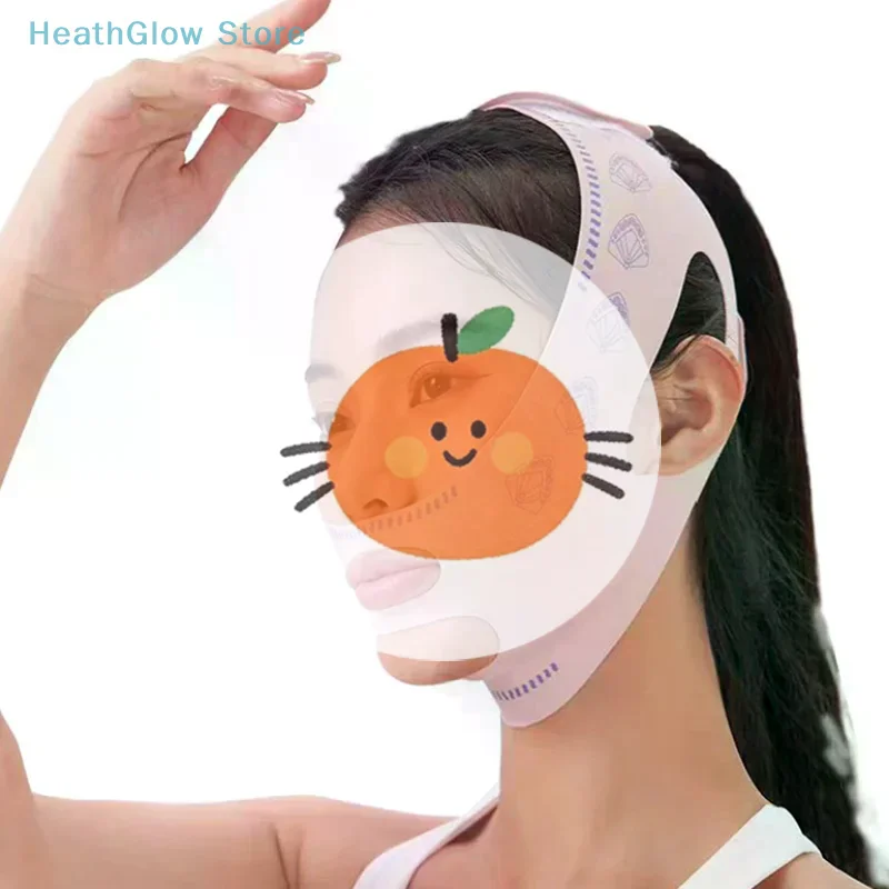 ^Damski pas wyszczuplający brodę i policzki, bandaż modelujący twarz w kształcie litery V, pasek przeciwzmarszczkowy do twarzy, narzędzia do pielęgnacji skóry i upiększania.