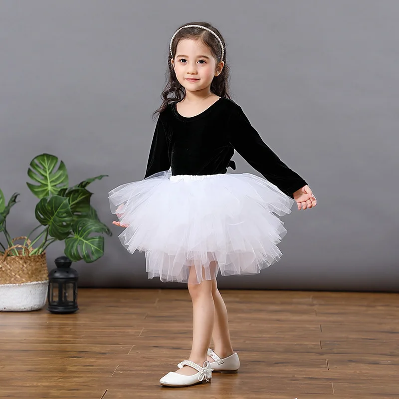 Girl Skirt Tutu Super Fluffy 6 Layers Petticoat Princess Ballet Dance Tutu Skirt Kids Cake Skirt Chritsmas Children Clothes