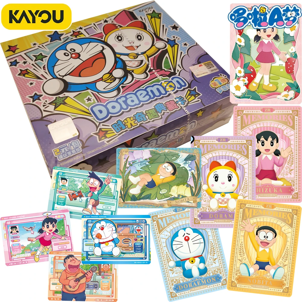 New KAYOU Original Japanese Animation Doraemon Collection Card Cartoon Exclusive Featured Exquisite Characters Portrait Cards