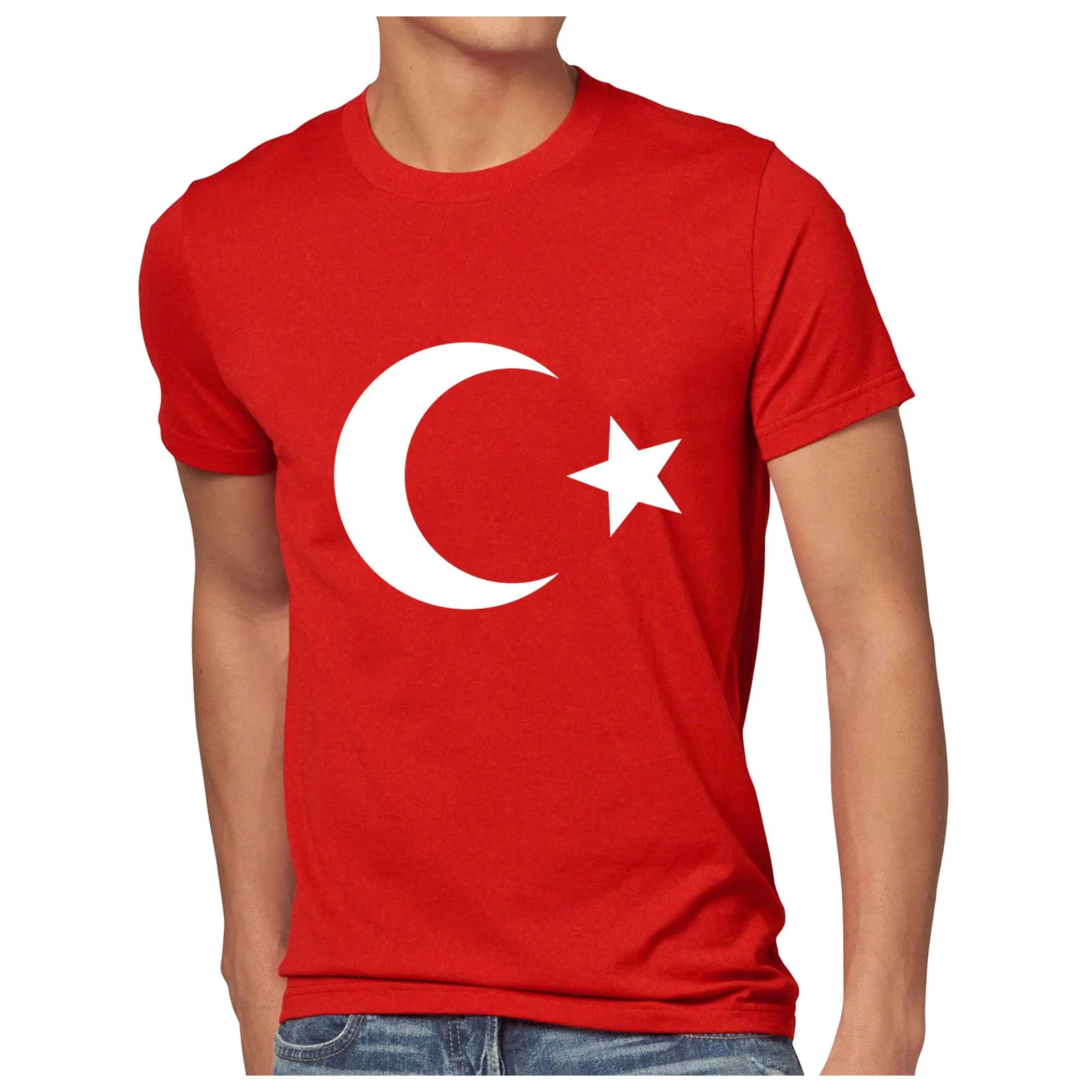 Male T Shirt Print Turkey Theme T-Shirts Casual Crewneck Short Sleeve T Shirts for Men 2024 New Summer Trend Loose Tee Tops