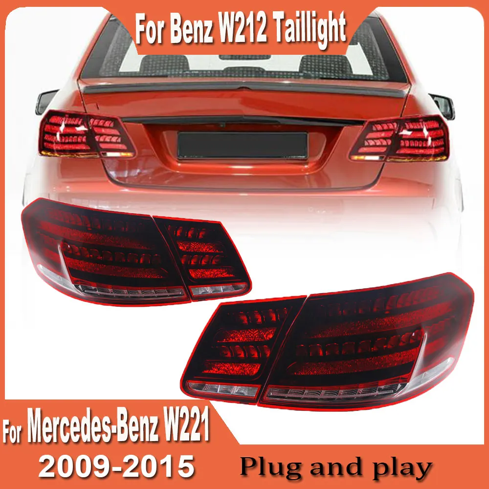 Car Acesssories Tail Light For Benz E‑Class W212 2009 2010 2011 2012 2013 2014 2015 DRL Fog Rear Trailer lamps Turning Signal