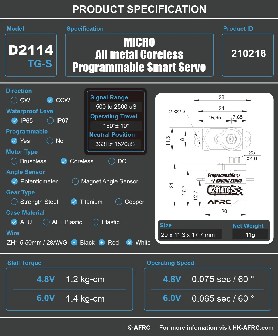 AFRC Professionelle RC Drift Kit Programmierbare Micro Servo Coreless Motor Metallgehäuse GYS-2 V3 Gyro Für GL BM XRX MINI RC Autos Teile – Detail 5