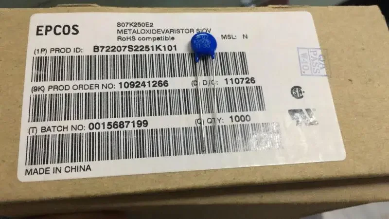 B72207S2251K101 S07K250E2を日本語に翻訳してください