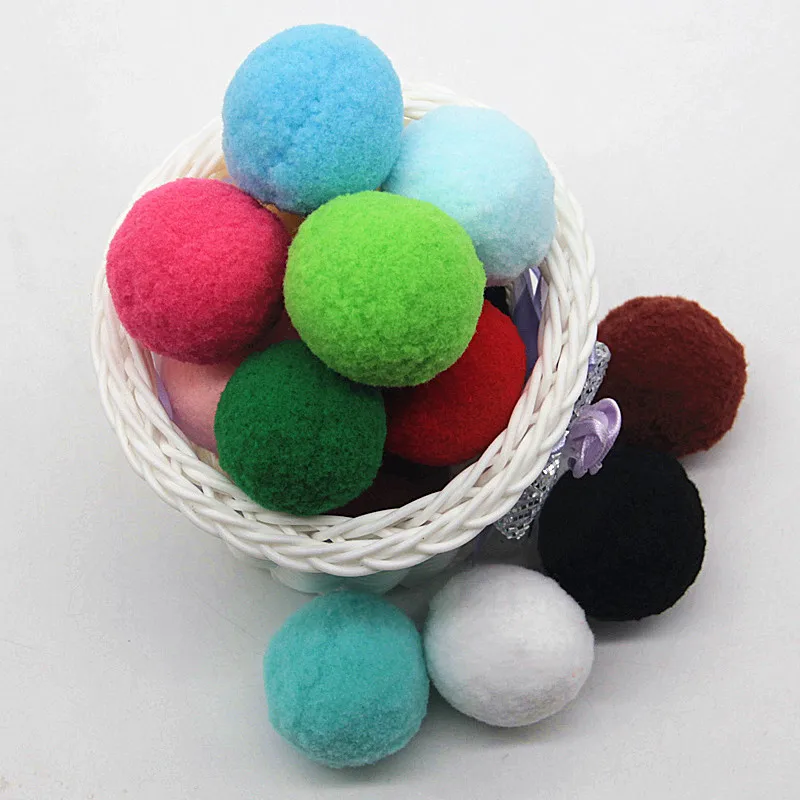 Mix Mulit 40mm pompon Balls Fur Craft fai da te morbido 4cm Pom Poms per giocattoli telefono matrimonio decorazione della casa cucito su accessori