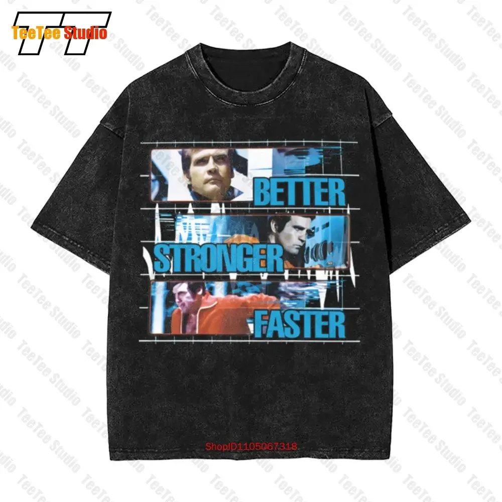 The Six Million Dollar Man Better Stronger Fast Vintage Oversized T-Shirt LS40