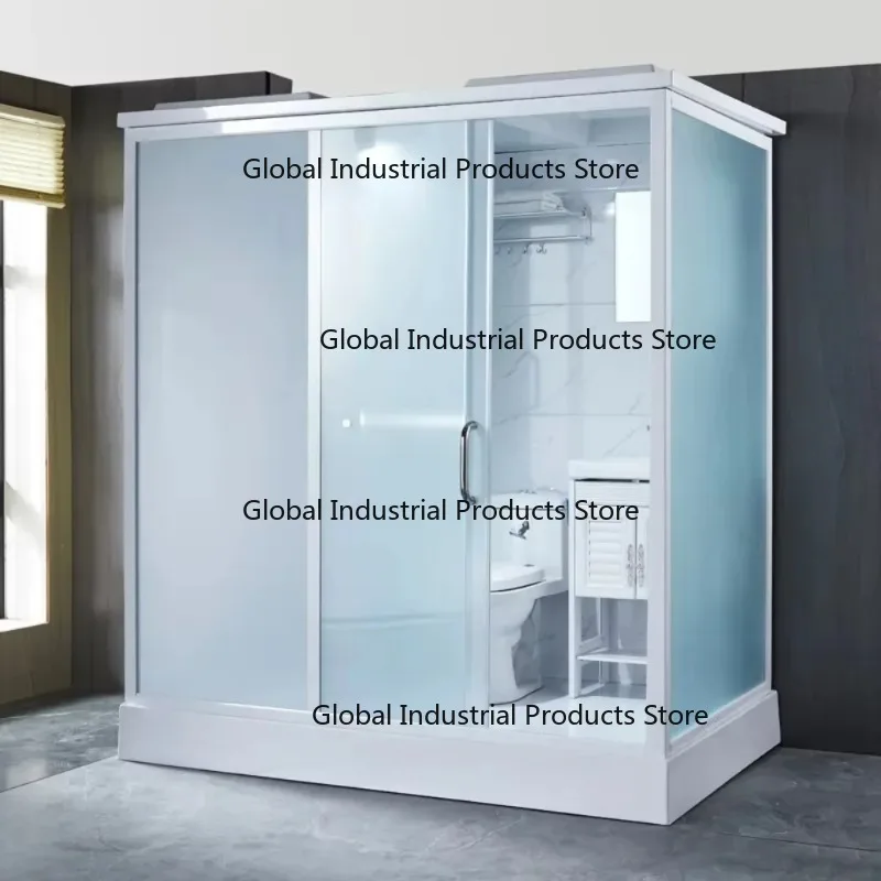 Complete Set of Integrated Bathroom for Household Use, with a Toilet Squatting Bath Dry Wet Separation