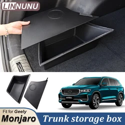 LINNUNU adatto per Geely KX11 Monjaro 2022-24 scatola portaoggetti per bagagliaio con coperchio accessori interni Manjaro multifunzionali Xingyue L