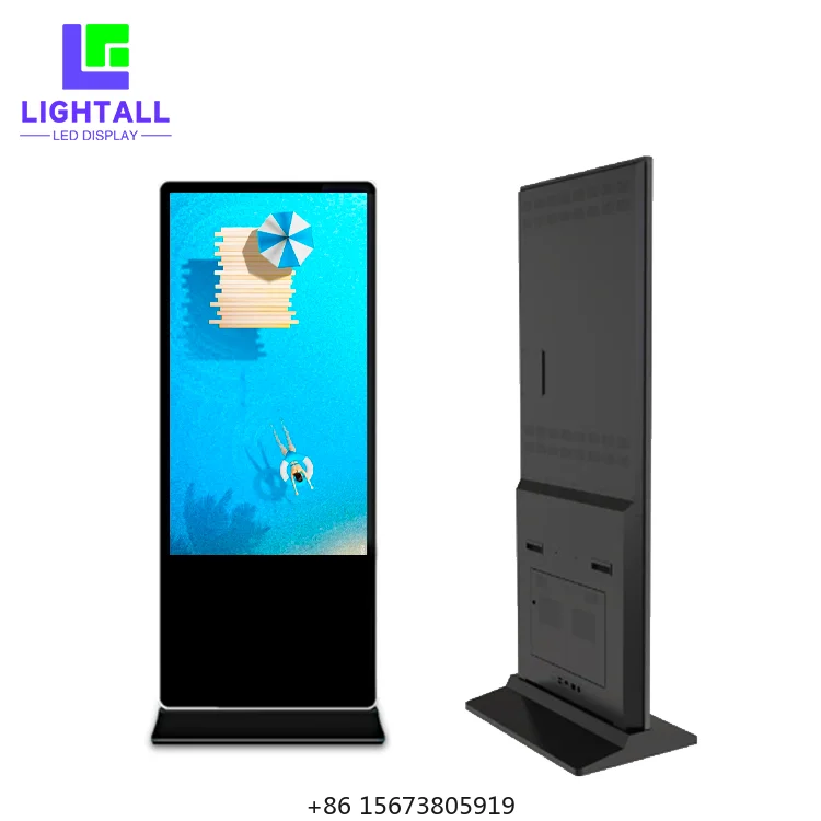 

Floor Standing Vertical TV Touch Screen Kiosk 4k 55 Inch Indoor Advertising Player Display Screen HD LCD Digital Signage