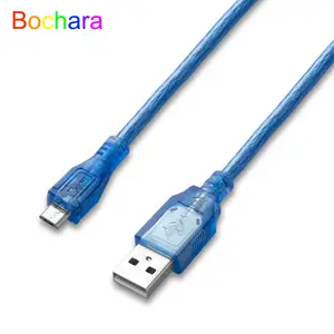Bilashmart Bochara Micro USB 2.0 Data Cable USB Type A Male to Mirco Male Dual Shielding(Foil+Braided) High Speed 30cm 50cm 100cm