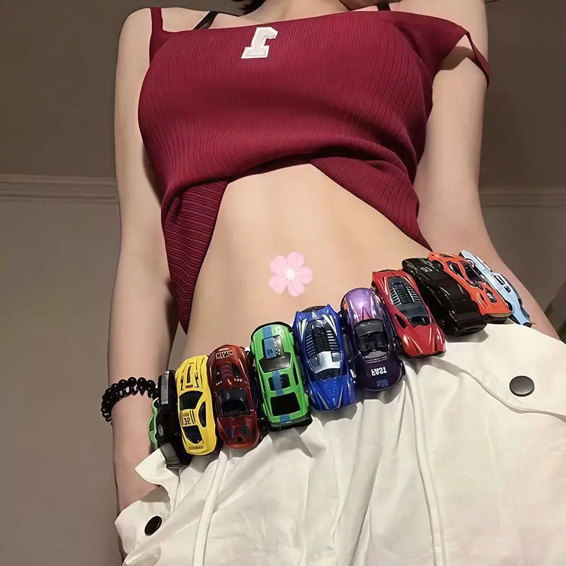 Fotografia 6: Nova personalidade colorida cinto de cintura do carro corrente punk estilo jovem cinto com multi-função e sentido de moda ins jeans versáteis