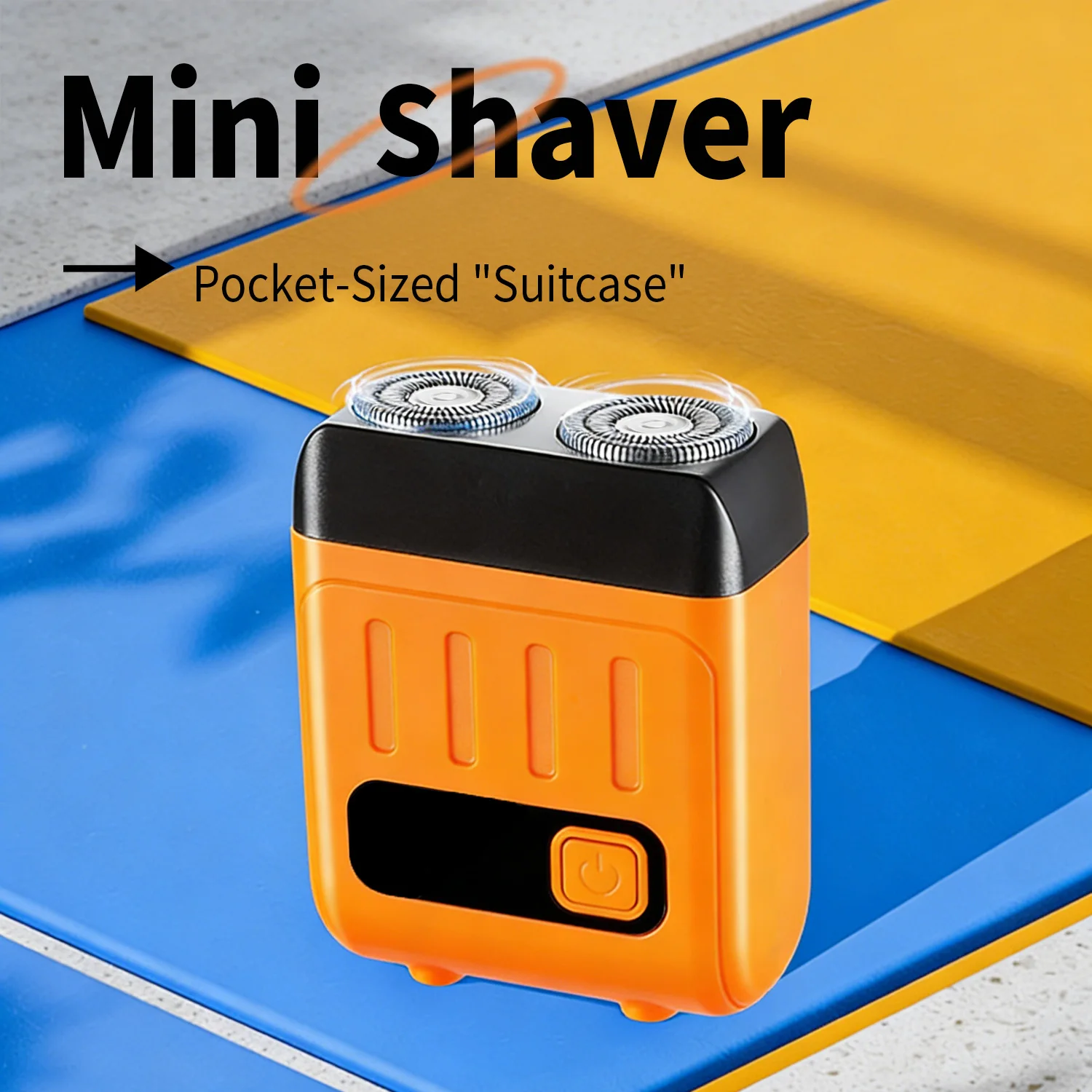 

Mini Electric Smart Shaver Household Car Shaver Digital Display Dual Blade Rechargeable Shaver Powerful Beard Trimmer Tool