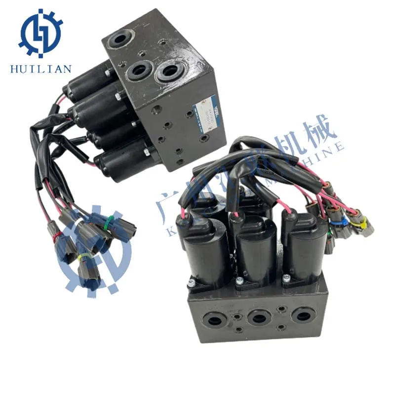 

KHJ14520 KHJ15450 KHJ15460 Valve Solenoid SH210 SH200 CX130 CX160 CX210 CX240B CX360 Solenoid Valve For Excavator Electric Parts