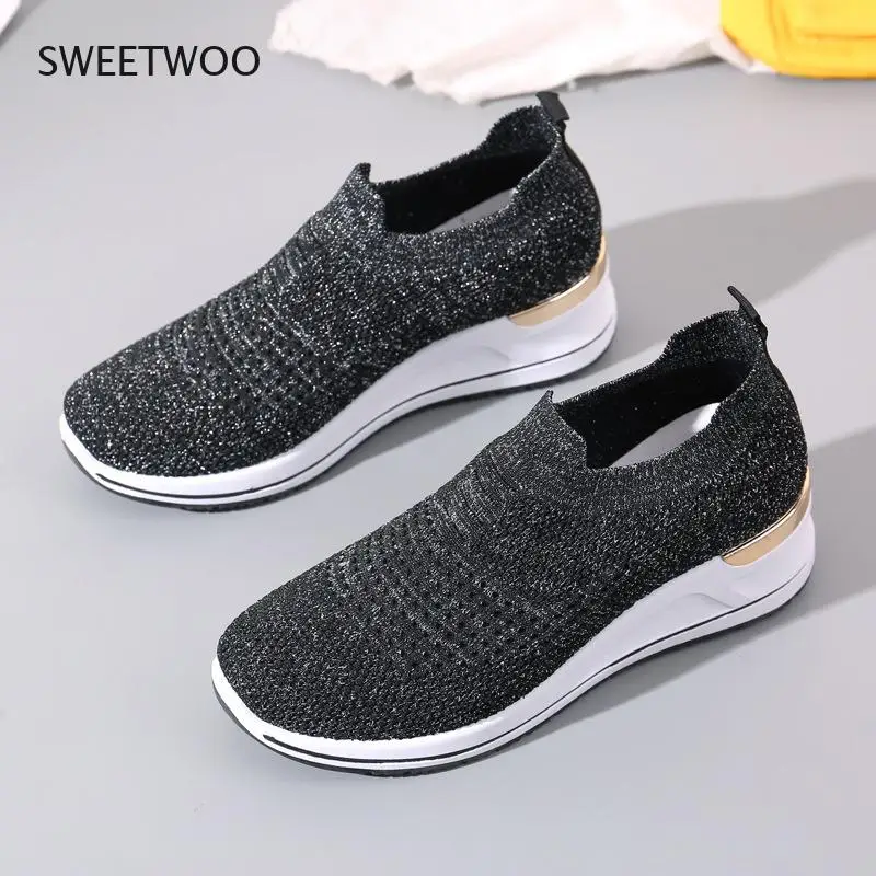 

Casual Women's Unisex Sneakers Breathable Mesh Walking Shoes Spring Summer Couple Soft Platform Shoes