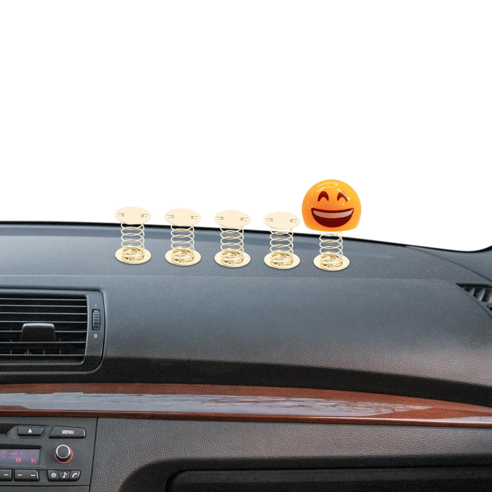 10 Pcs Spring Base Dashboard Toy Bases Car Decoration Halloween Vehicle Ornament Iron DIY