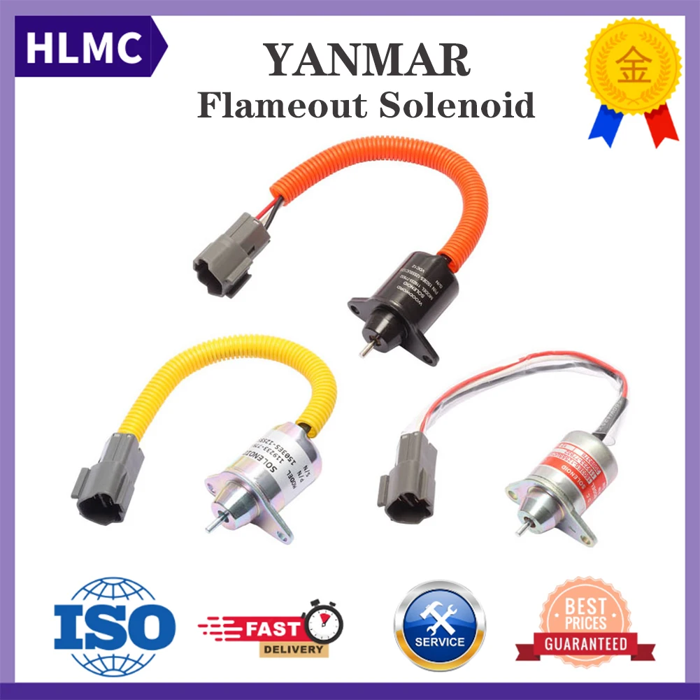 

Yanmar Engine 4TNV94/98 Suitable For Doosan 60 Hyundai 60 Excavator Accessories Flameout Solenoid Valve Switch