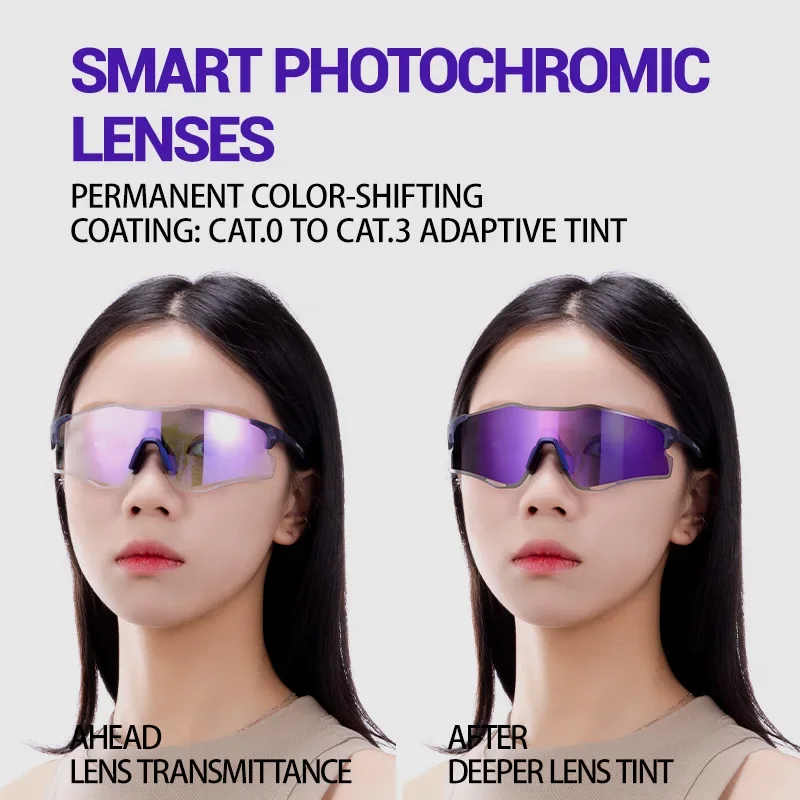 Kapvoe جديد الرجال النظارات الرياضية خفيفة الوزن نظارات الجري UV400 النساء النظارات الشمسية اللونية ركوب الدراجات نظارات نظارات المشي لمسافات طويلة #3