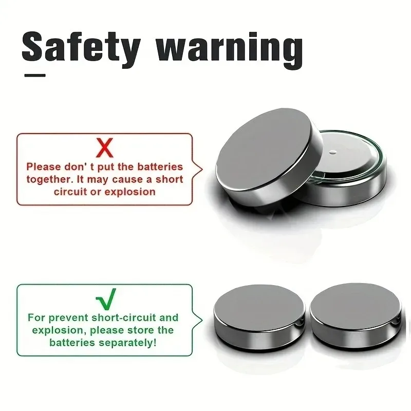 AG3 LR41 1.5V Alkaline Battery High Capacity Button Cell for LED Decor Lights, Laser Pointer, Toy, Watch