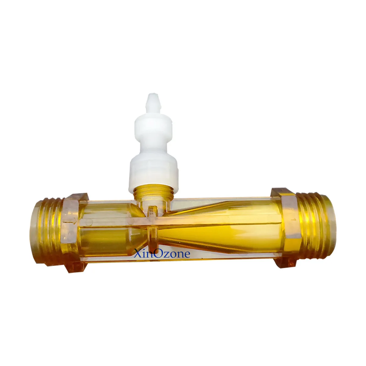 1/2“ Venturi Injector with Valve Mixer PVDF Body Ozone Proof Venturi Tube Air and Water Mixing HL-VT XinOzone